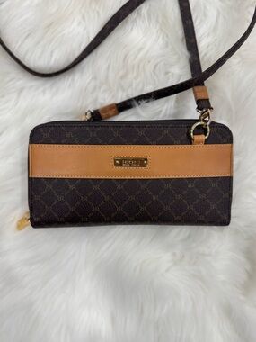 Rioni Dark Brown & Tan Crossbody Wallet Bag